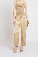 Washed Satin Fluid Pant