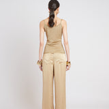 Washed Satin Fluid Pant
