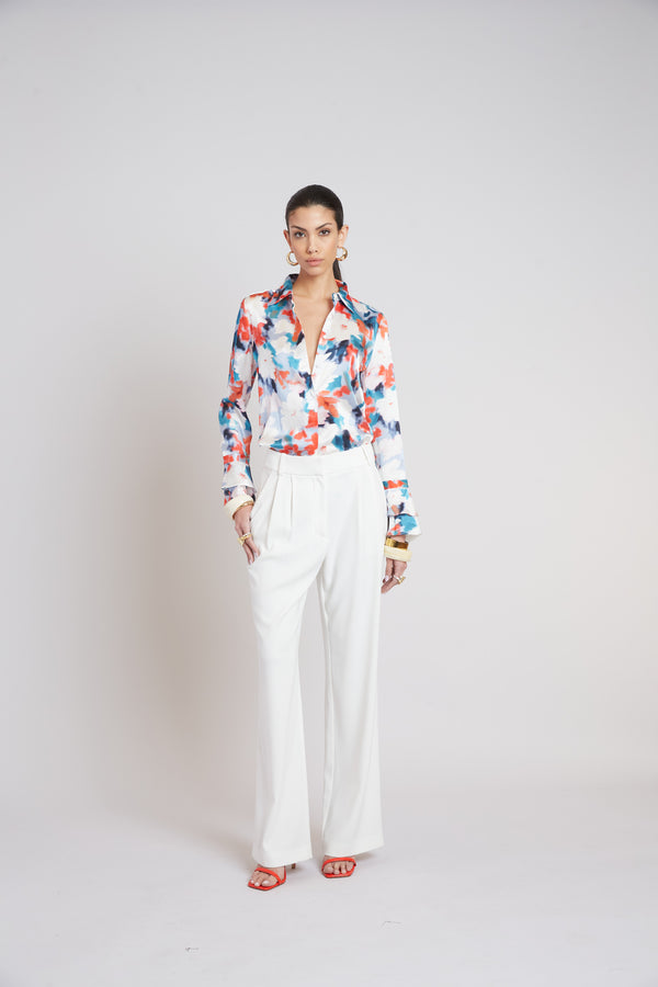 Silk Monet Garden Shirt