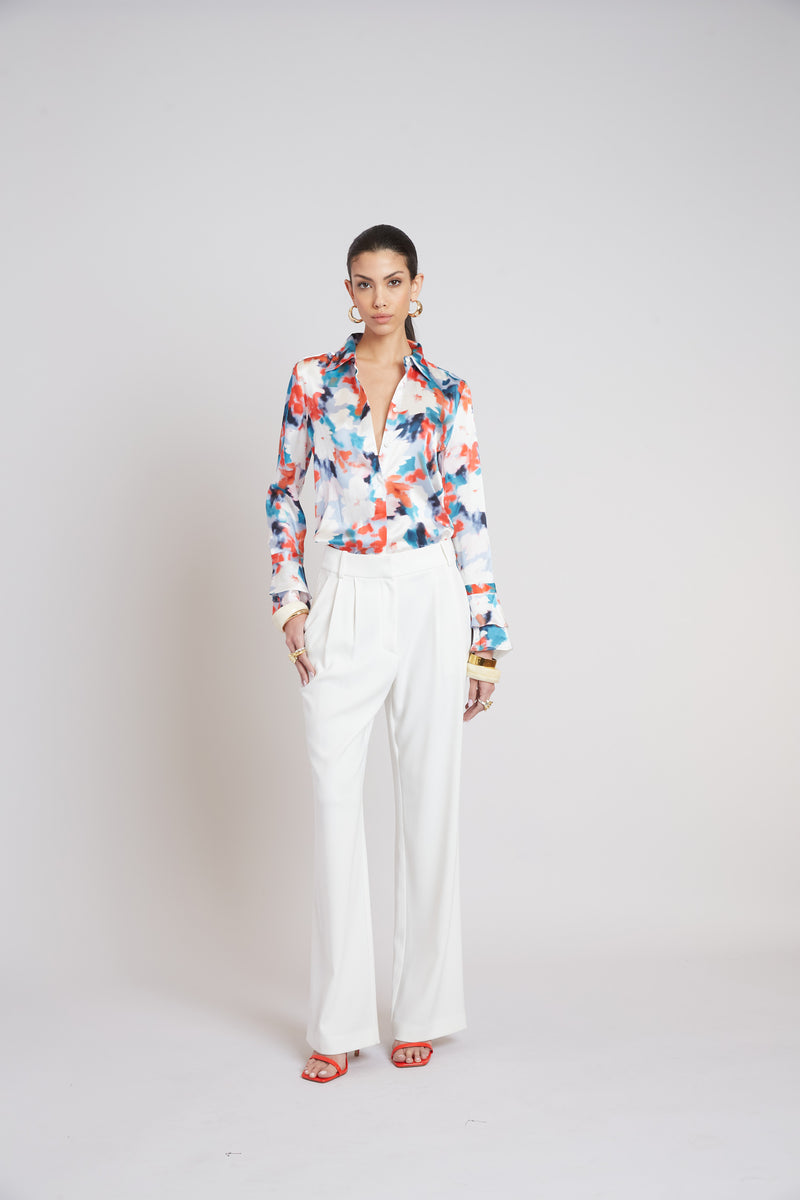 Silk Monet Garden Shirt