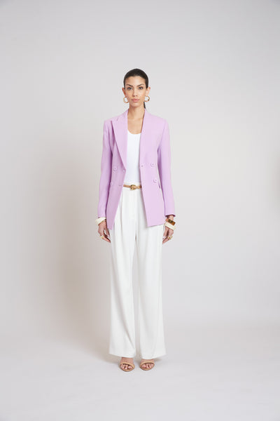 Double Breasted Crepe Blazer Image 3