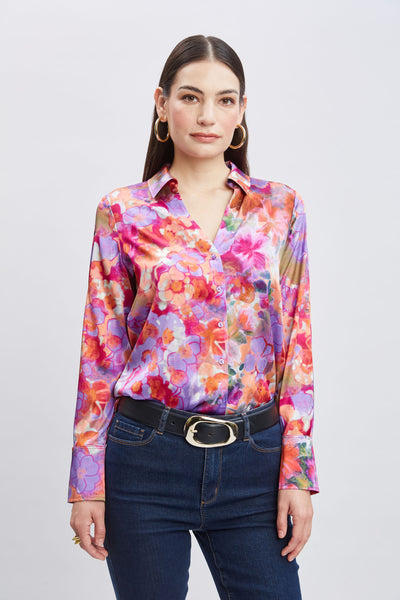 Silk Bloomsbury Button Down Shirt Image 1