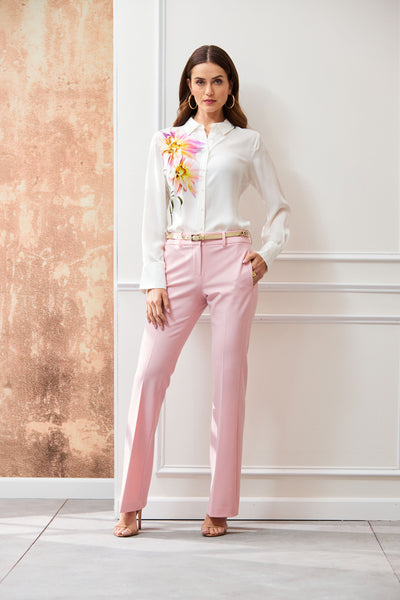 Silk Dahlia Button Down Shirt Image 5