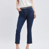 Micro Flare Cropped Jeans