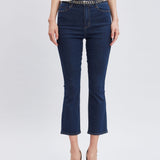 Micro Flare Cropped Jeans