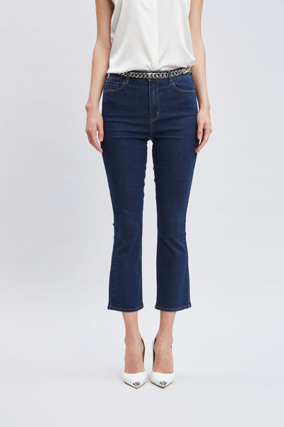 Micro Flare Cropped Jeans Image 1