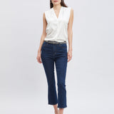 Micro Flare Cropped Jeans