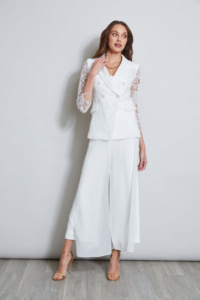 Double Breasted Lace Blazer Image 3