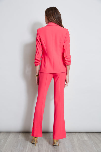 3 Button Ruched Sleeve Blazer Image 7