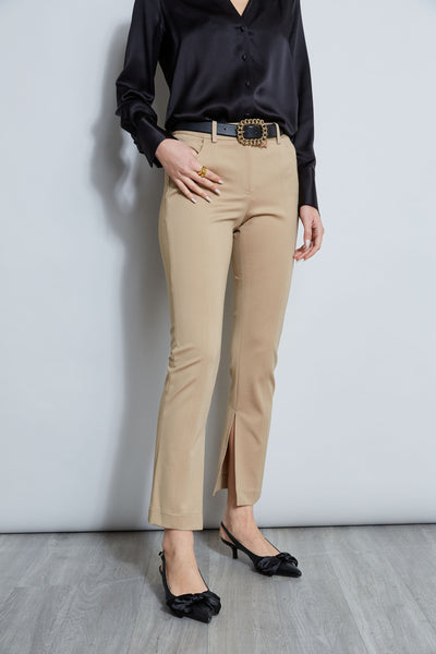 Inseam Slit Ponte Pant Image 4