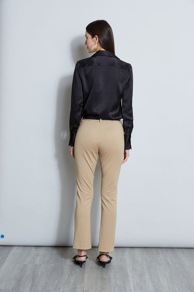 Inseam Slit Ponte Pant Image 5
