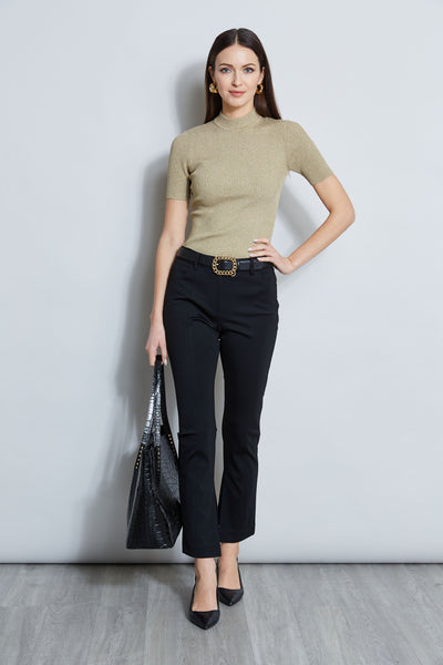 Inseam Slit Ponte Pant Image 3
