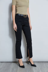 Inseam Slit Ponte Pant