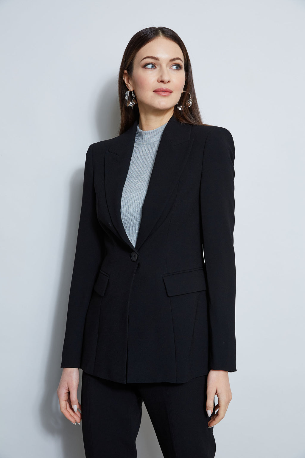 Elie tahari black blazer clearance