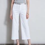 Stretch Denim Wide Leg Pant