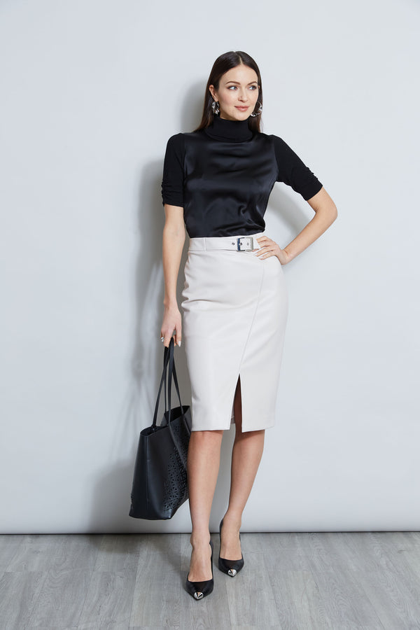 Vegan Leather Pencil Skirt