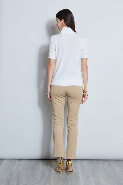 Short Sleeve Satin Front Sweater Image 4