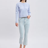 Micro Flare Cropped Jeans