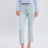 Micro Flare Cropped Jeans