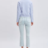 Micro Flare Cropped Jeans