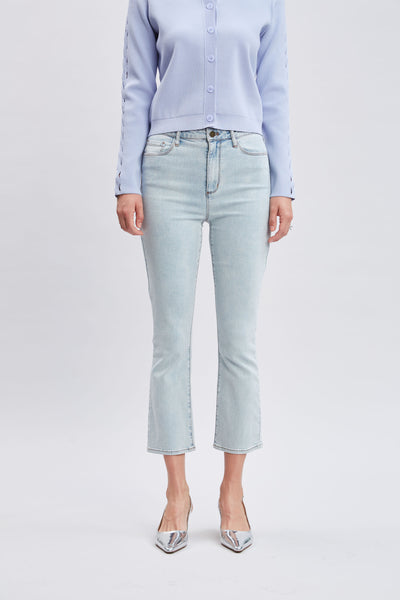 Micro Flare Cropped Jeans Image 1