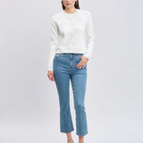 Micro Flare Cropped Jeans
