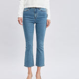 Micro Flare Cropped Jeans