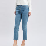 Micro Flare Cropped Jeans