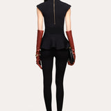 Siena Milano Sculpt Peplum Top