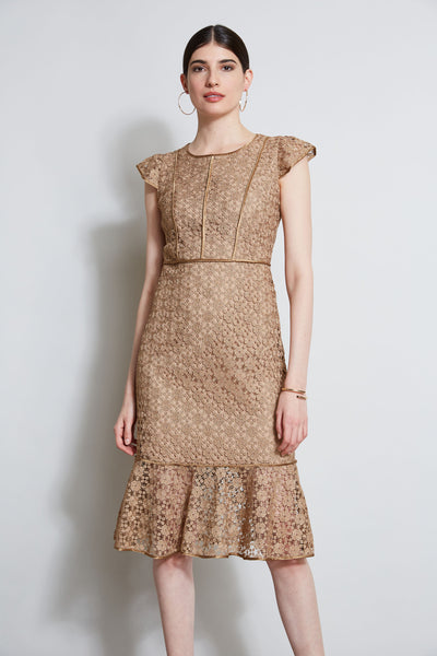 Lace Flutter Sleeve Dress Image 2