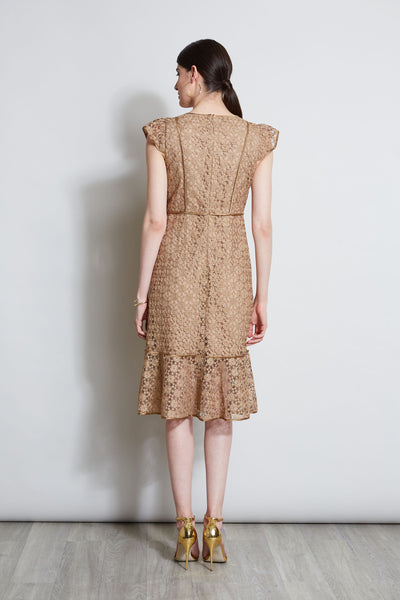 Lace Flutter Sleeve Dress Image 6