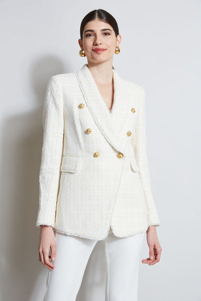 Tweed Double Breasted Blazer Image 4