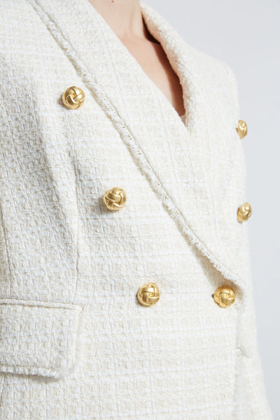 Tweed Double Breasted Blazer Image 5