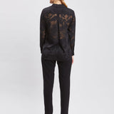 Silk Jacquard Utility Shirt