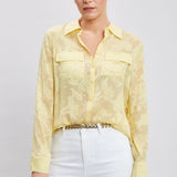 Silk Jacquard Utility Shirt