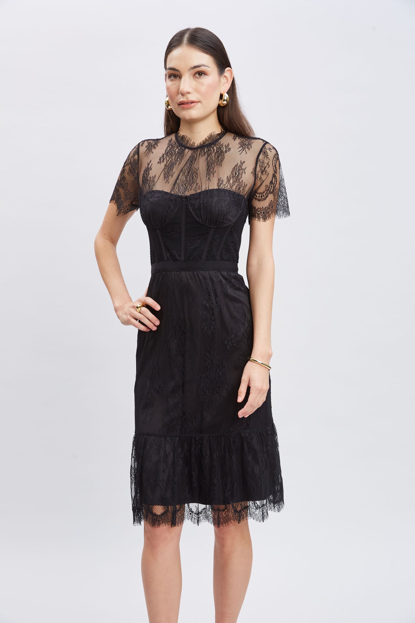 Corset Lace Dress Elie Tahari Corset Lace Dress Elie Tahari