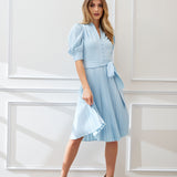 Pleated Contour Dress