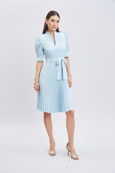 Pleated Contour Dress Image 5