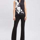 Midnight Garden Sleeveless Silk Top