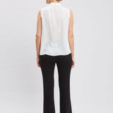 Midnight Garden Sleeveless Silk Top