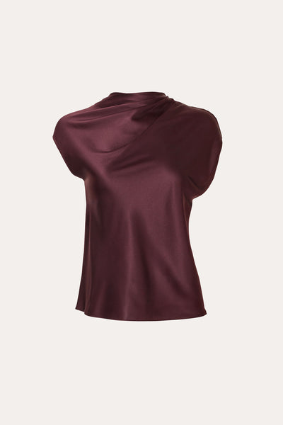 Diane Silk Draped Blouse