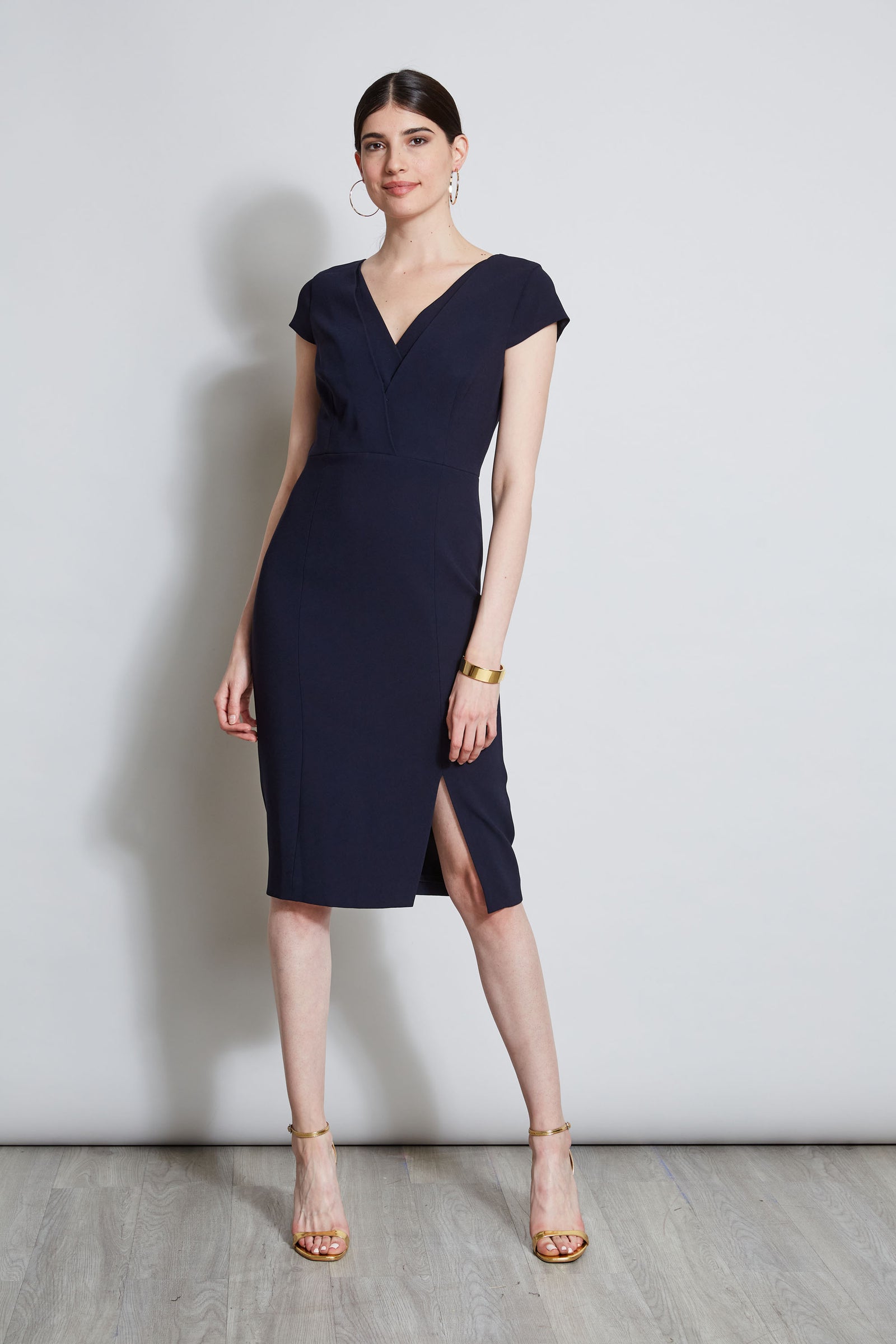 V-Neck Crepe Dress – Elie Tahari