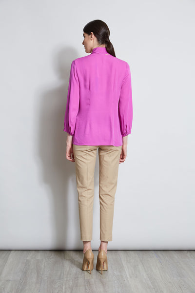 Silk Tie Button Shirt Image 6