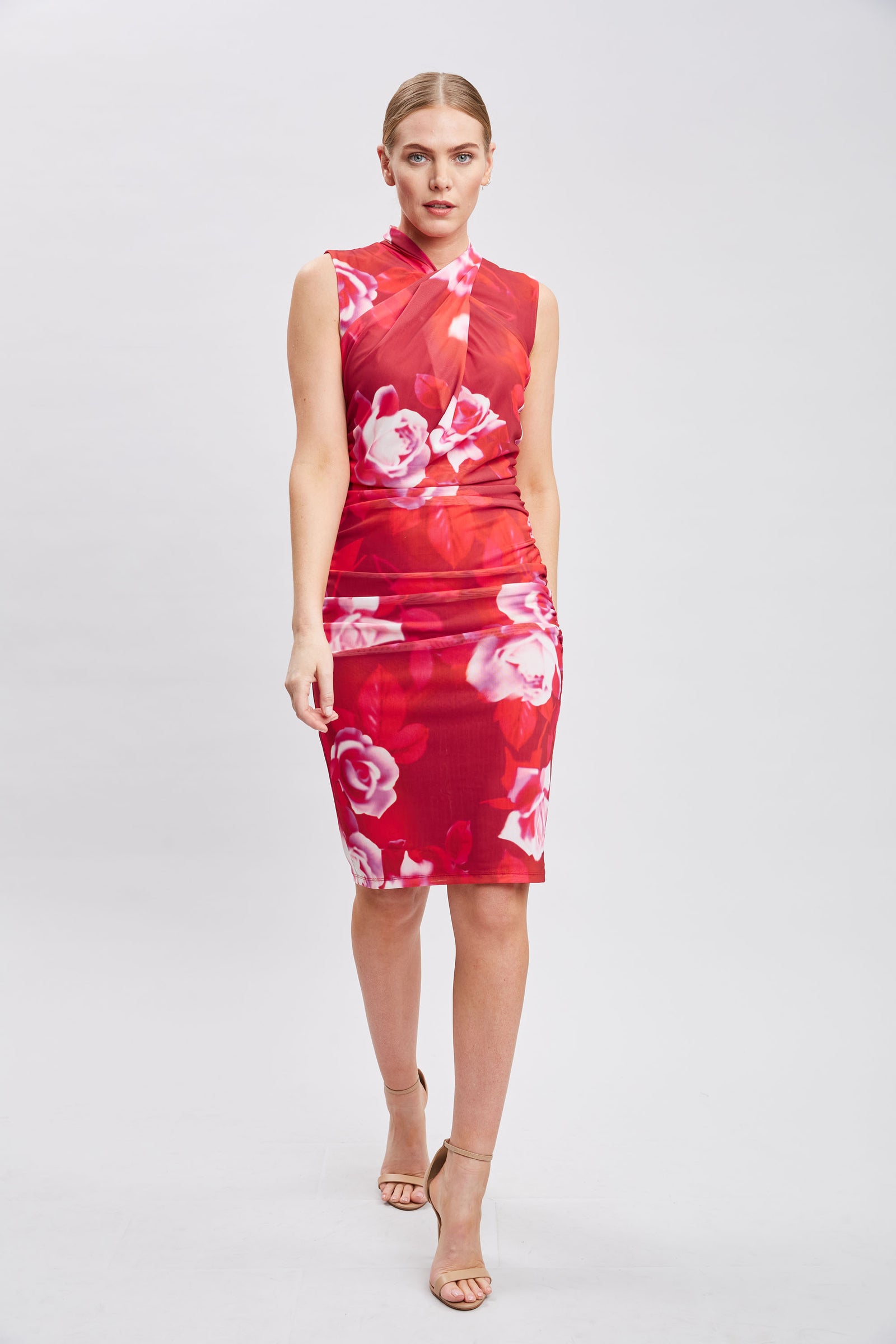 ELIE TAHARI/エリー•タルナリ/ワンピース Moulin Rouge Twist Neck Dress – Elie Tahari