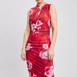 Moulin Rouge Twist Neck Dress