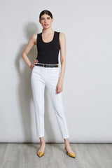 Slim Pintuck Pant