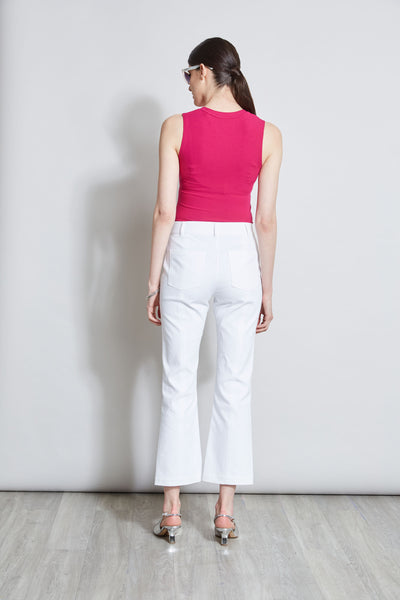 Rib Knit Scoop Tank Top Image 5