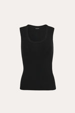 Rib Scoop Neck Knit