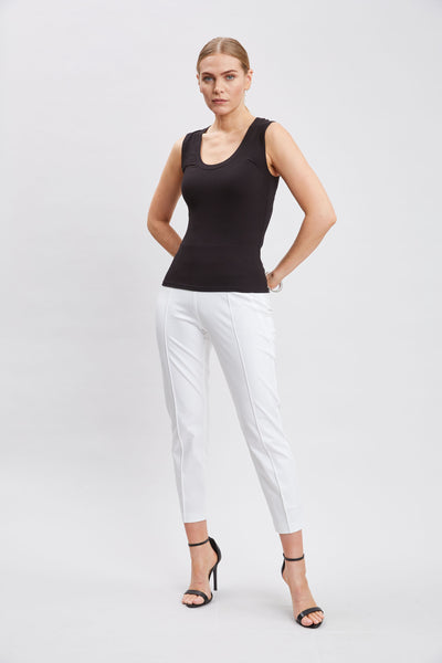 Rib Scoop Neck Knit Image 5