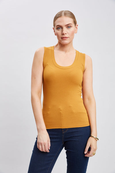 Rib Scoop Neck Knit Image 1